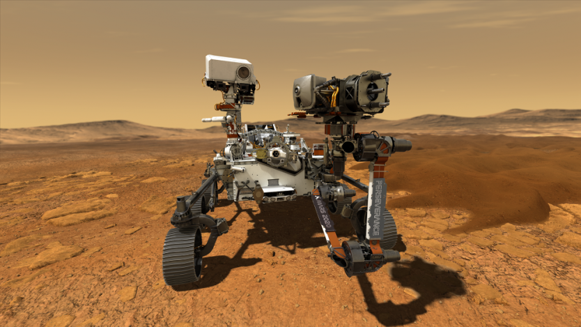 Марсоходът на НАСА взе първата скална проба от Червената планета (снимка)