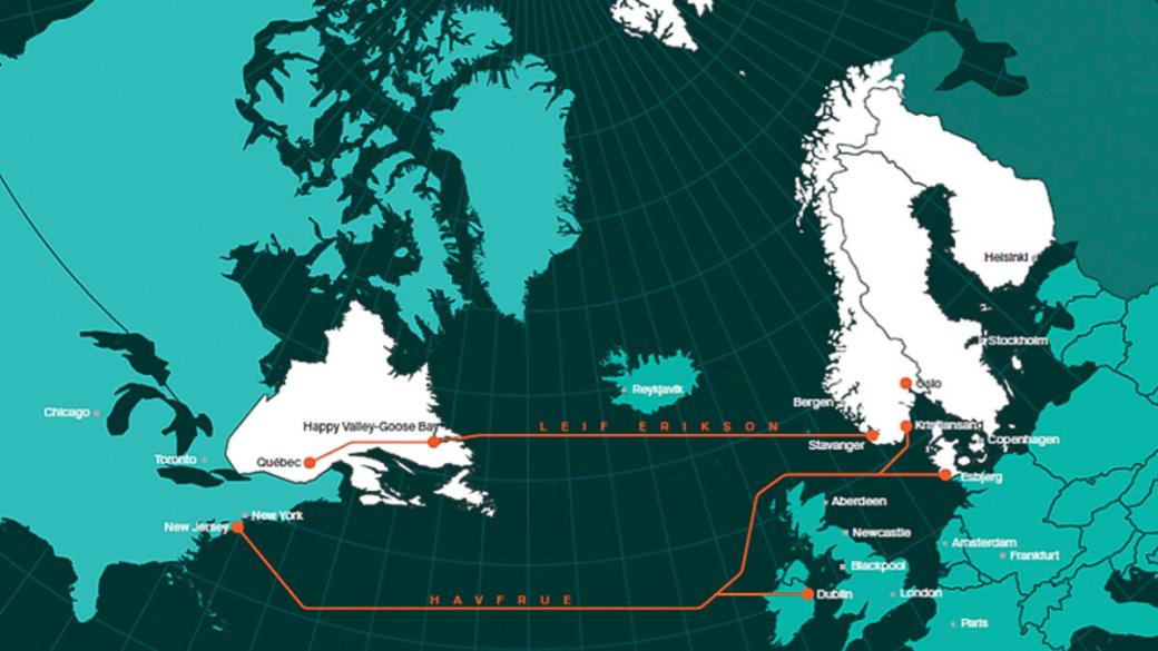 Първата 100% „зелена“ подводна магистрала за данни ще свърже Канада и Норвегия