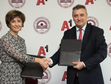 А1 стана официален партньор на УНСС