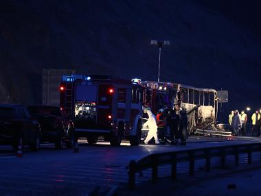 45 човека загинаха в катастрофа на магистрала „Струма“