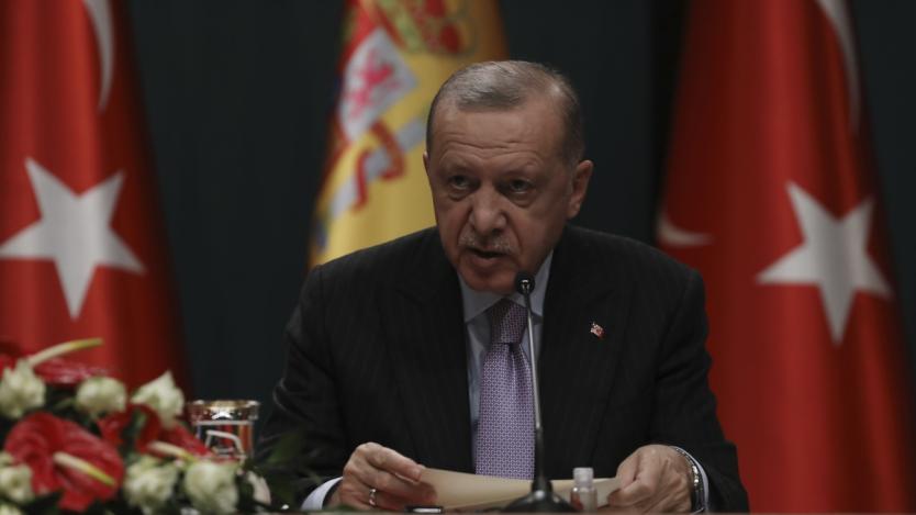 Ердоган обвини „паричните барони“ за краха на турската лира
