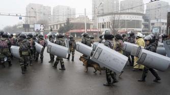 Безредиците в Казахстан в снимки