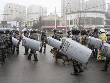 Безредиците в Казахстан в снимки