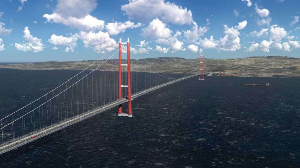 Мегапроектът на Турция: Мост над Дарданелите вече свързва Европа с Азия (снимки)