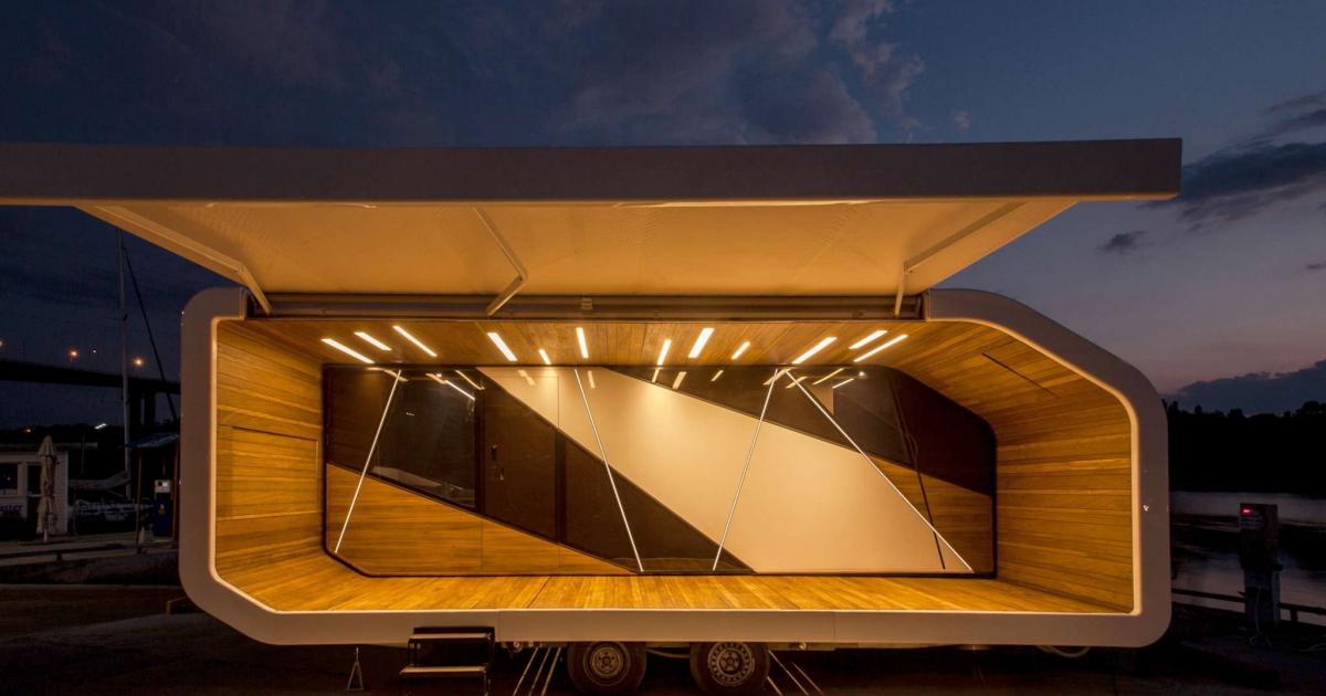 Представете си къща на колела, която може да удвои своя