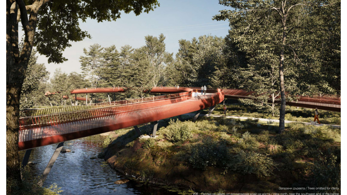 Галерия :: Снимка 2 :: Чешко студио спечели конкурса за пешеходен мост в Южния парк (снимки)}