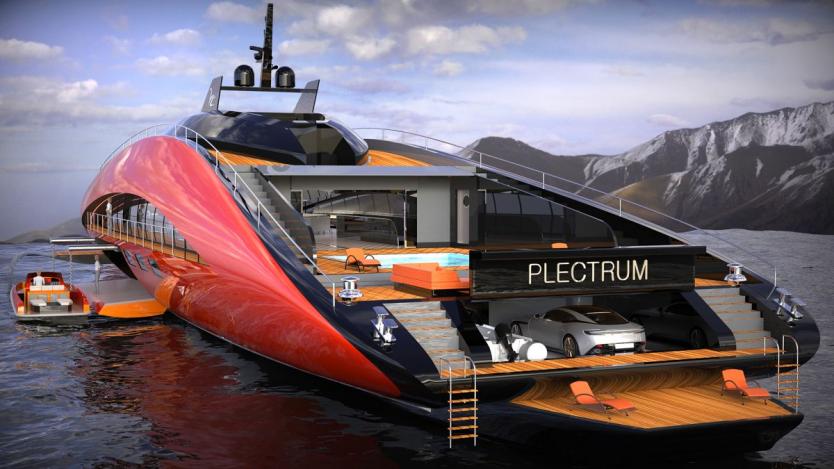 Plectrum – новата „летяща“ суперяхта за 86 млн. долара