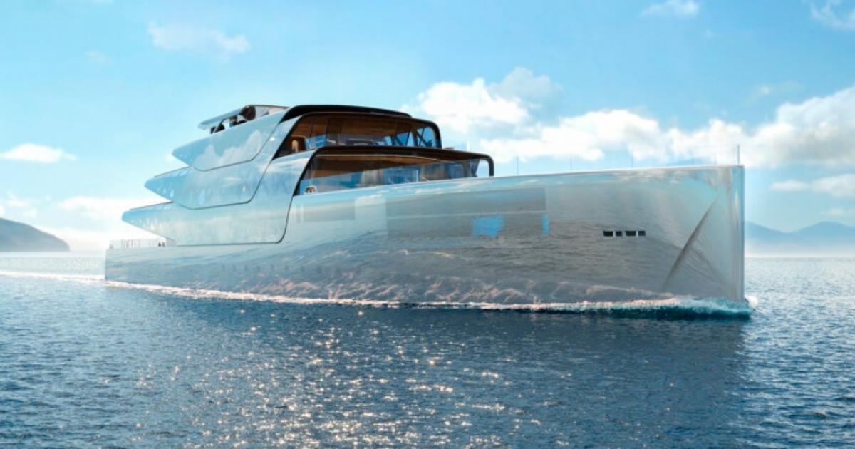 Обикновено е сравнително трудно да не забележите суперяхта, но тази