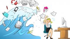 Средно служителите прекарва 57 от времето си в срещи имейли