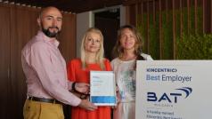 БАТ България бе обявена от агенция Kincentric за Най добър работодател  за
