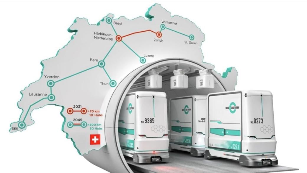 Революция в доставките: Швейцария ще транспортира товари с подземни капсули