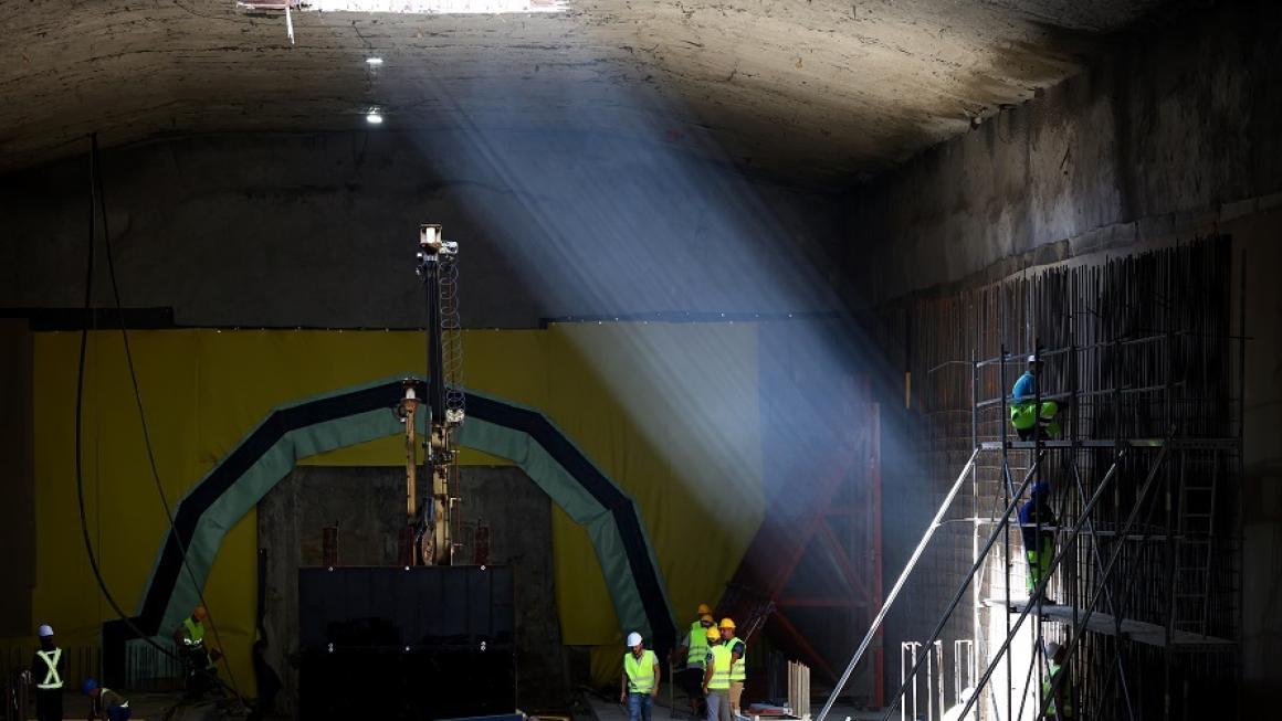 Галерия :: Снимка 1 :: Строежът на разширението на метрото към „Левски Г“ напредва (галерия)}