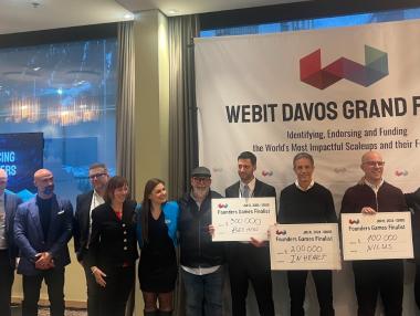 Победителите в Webit Founders Games получиха чекове за 1.6 млн. лв.