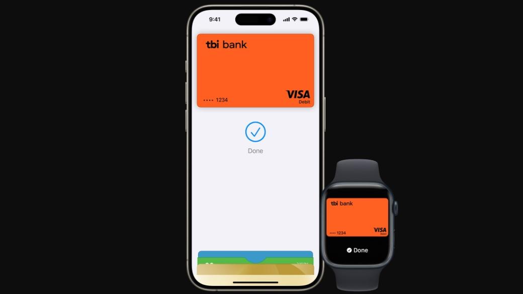 tbi bank integrates its neon card with Apple Pay