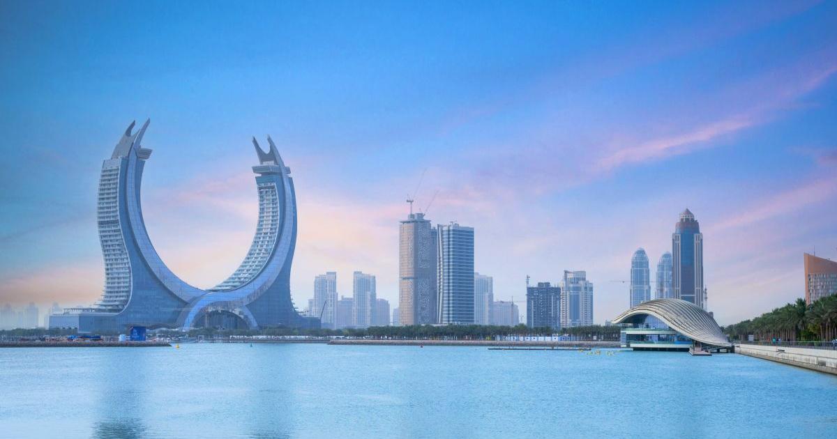 Силуетът на лъскавия нов град на Катар - Лусаил, ще