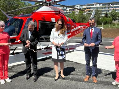 Велико Търново се сдоби с площадка за медицинските хеликоптери