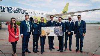 Латвийската airBaltic вече лети от София до Рига