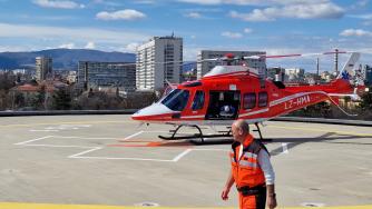 Медицинският хеликоптер извърши първата си мисия по въздух