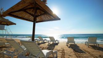 Може ли да наемете чадър и шезлонг на плажа поотделно?