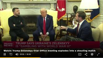 Тръмп и вицето му нападнаха Зеленски в Овалния кабинет (видео)