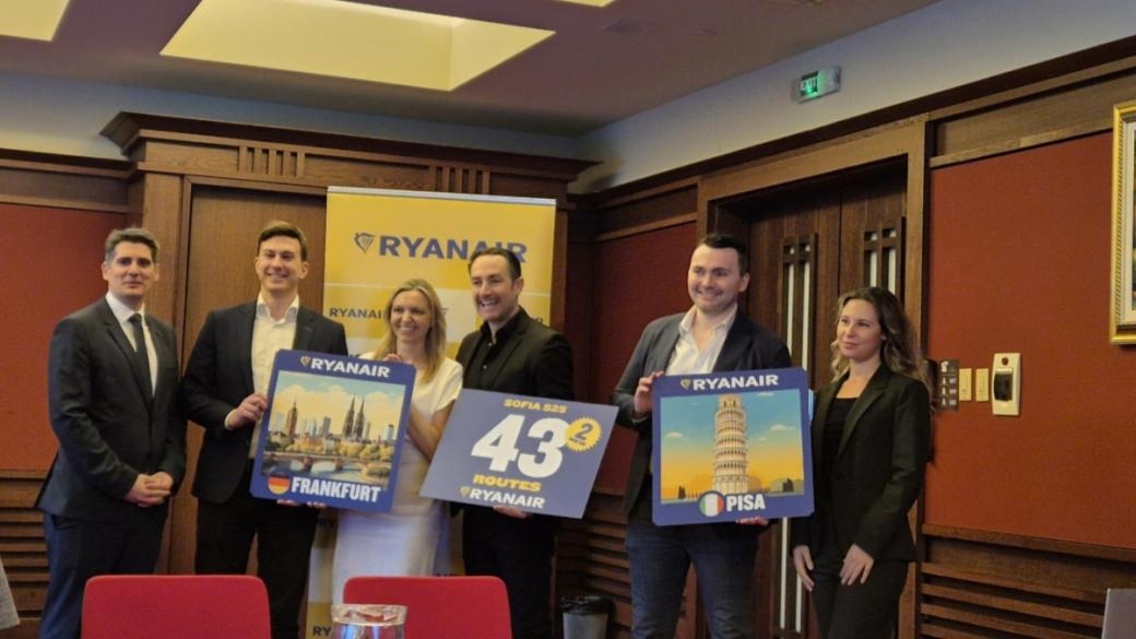 Ryanair иска по-ниски летищни такси в България, за да инвестира 1 млрд. долара