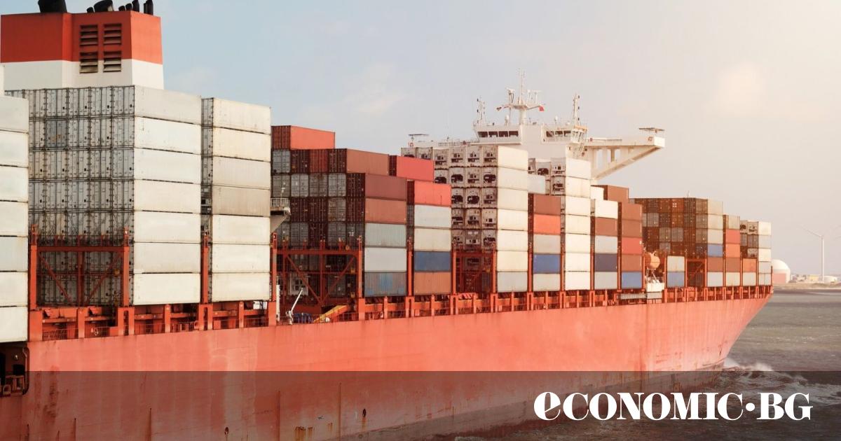 The total value of Bulgarian exports for the first two