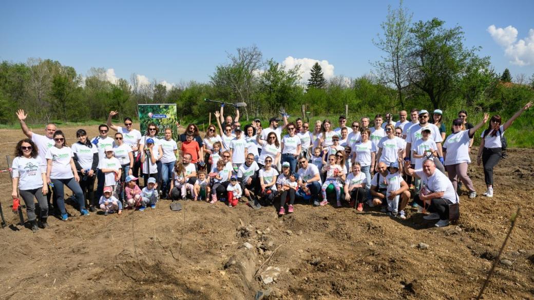 Доброволци от Пощенска банка се включиха в инициативата „Новата гора на София 3“