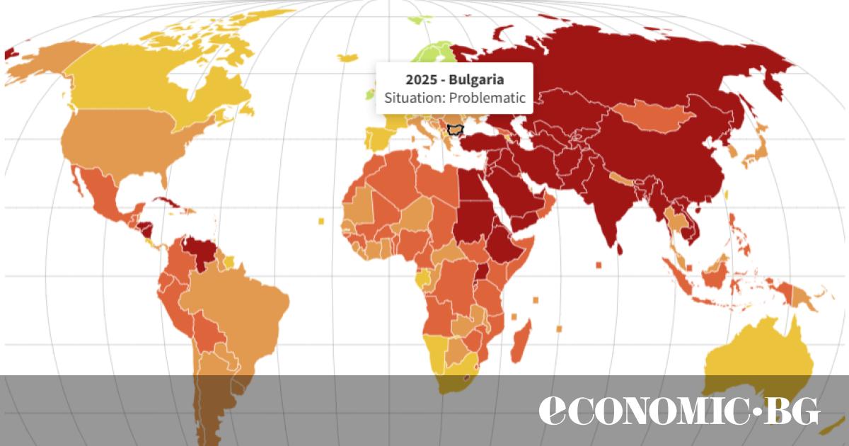 Bulgaria is ranked 70th in terms of freedom of speech,