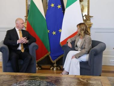 България и Италия засилват сътрудничеството си в инфраструктурата и отбраната
