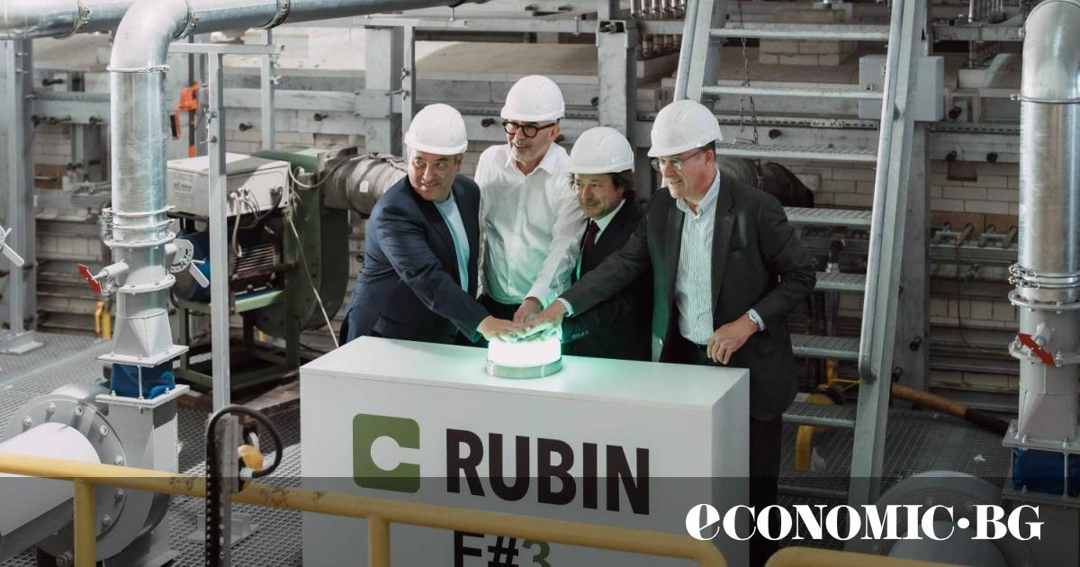 The Rubin glass factory in Pleven officially launched its new