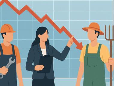 Labor productivity in Bulgaria is actually declining