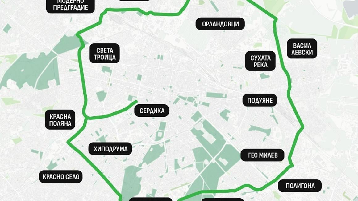 Галерия :: Снимка 0 :: Терзиев обещава първа копка на „зелената магистрала“ на София тази година (карта и снимки)}