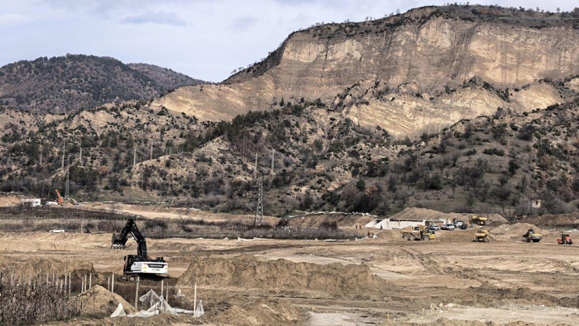 Галерия :: Снимка 8 :: Докъде стигна строежът на обходния път на Кресна? (Галерия)}