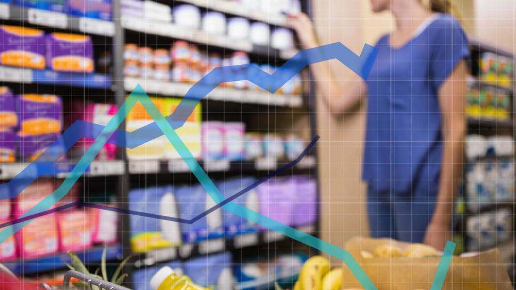 Инфлацията в България е над средната за еврозоната (Графика)