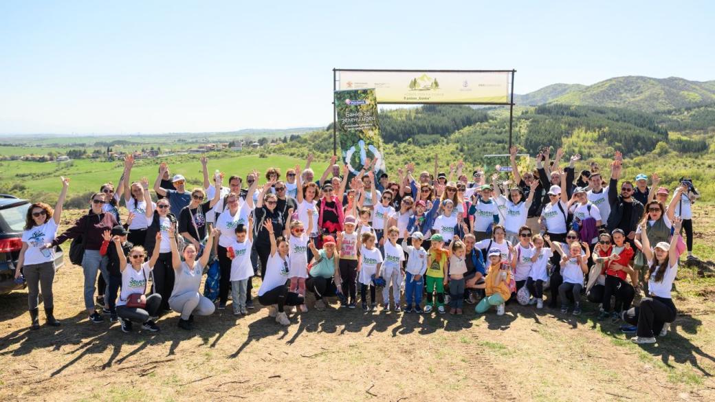 Доброволци от Пощенска банка засадиха стотици фиданки в „Новата гора на София“