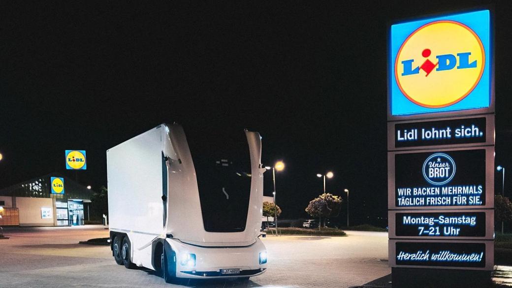 Lidl тества автономен електрически камион за доставки
