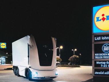 Lidl тества автономен електрически камион за доставки