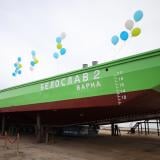 Спуснаха на вода корпуса на новия ферибот в Белослав