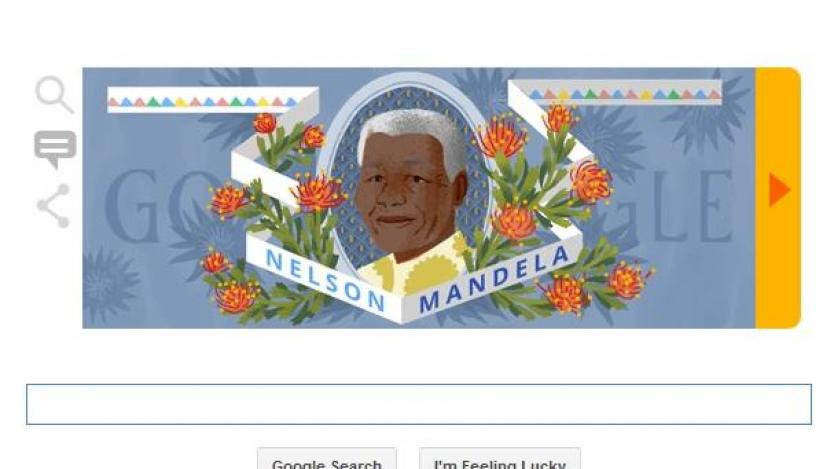 Google отбелязва рождението на Мандела