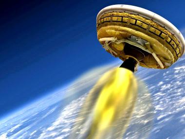 NASA показа видео от теста с „летящата си чиния“