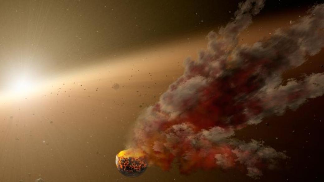 Астрономи откриха останки от гигантски планетарен сблъсък
