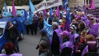 Служителите на „Напоителни системи“ на едночасов протест