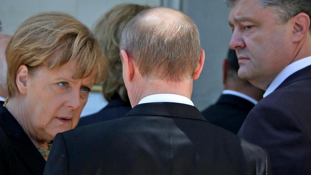 Ангела Меркел обеща ЕС да свали санкциите при мир в Донбас