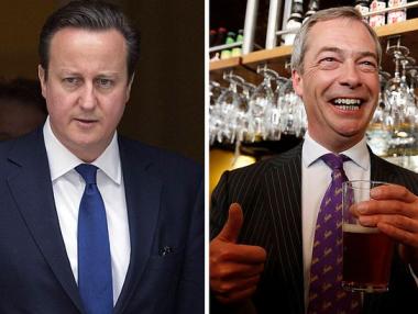 Дейвид Камерън е заложник на Найджъл Фарадж за имиграцията