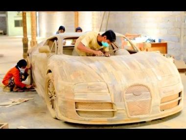 Индонезийци изработиха Veyron от дърво