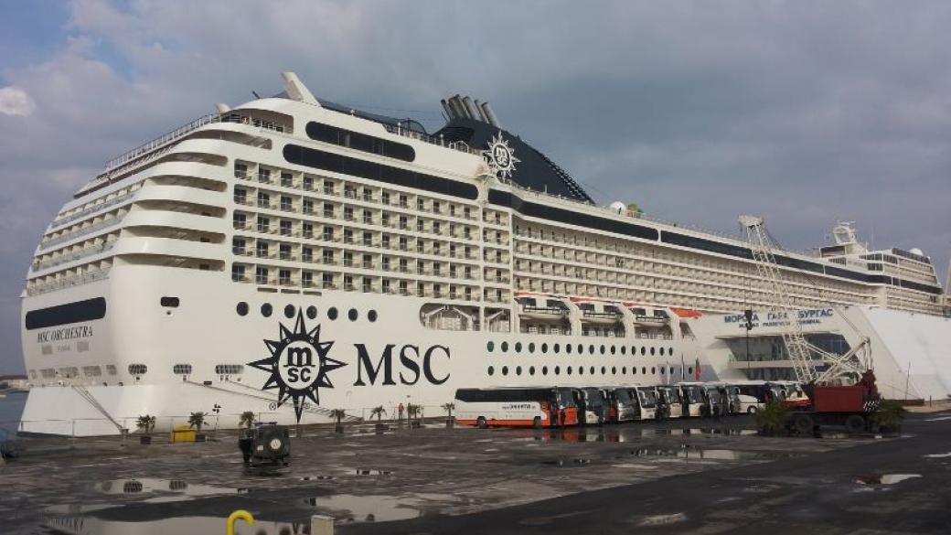 16-палубния “MSC Orhestra“ закрива круизния сезон на Морска гара Бургас