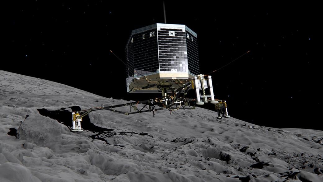 Робот кацна на комета за първи път