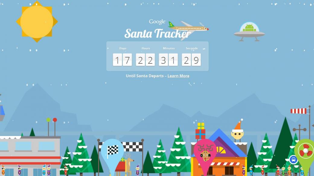 Следим пътешествието на Дядо Коледа с Google