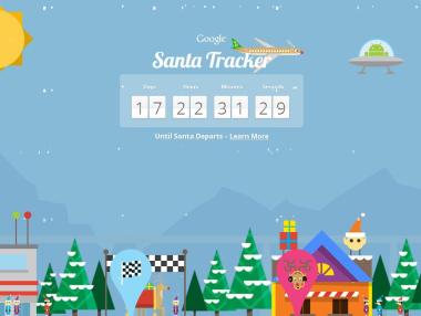 Следим пътешествието на Дядо Коледа с Google