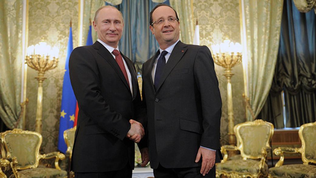 Извънредна среща между Путин и Оланд